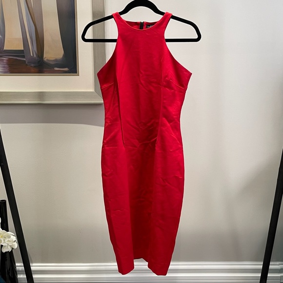 Zara Dresses & Skirts - [S]❤️‍🔥ZARA❤️‍🔥 Red High Neck Halter🔥Sexy & Chic